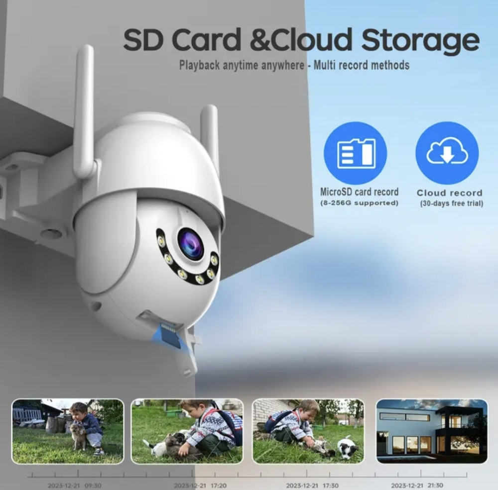 Nadzorna kamera FHD WiFi smart vodootporna rotirajića