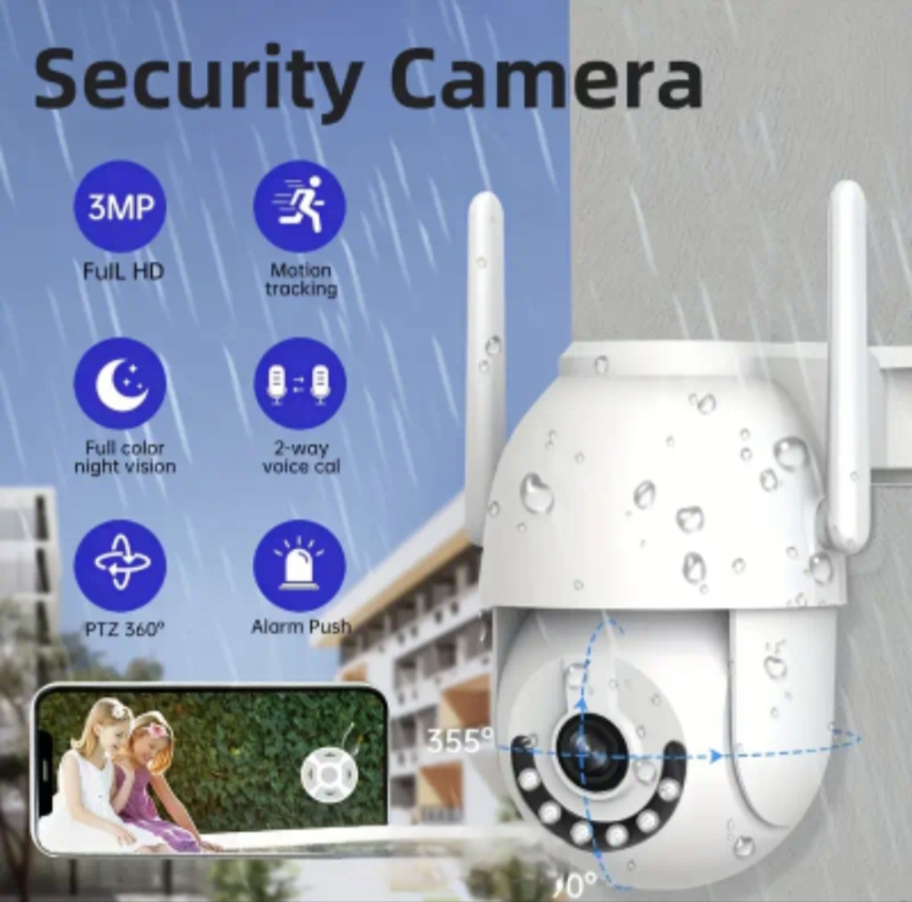 Nadzorna kamera FHD WiFi smart vodootporna rotirajića