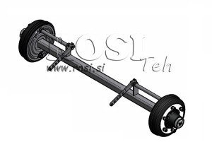 OSOVINA ZA PRIKOLICU 4800KG(1500mm)SA KOČNICAMA