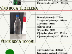 Plastične boce sa čepovima