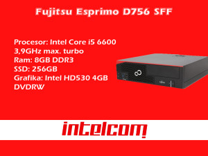 Fujitsu Esprimo D756 Core i5 6th gen. SSD