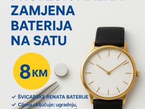 ZAMJENA BATERIJA NA SATU Ilidža, KSC (dvorana), baterije za sat