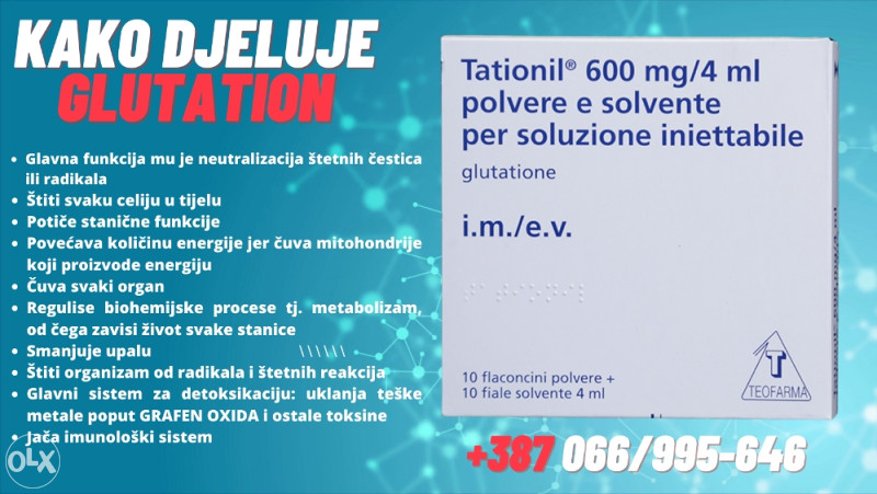 GLUTATION AMPULE, TAD 600, TATIONIL 600, NAJMOĆNIJI ANTIOKSIDANT