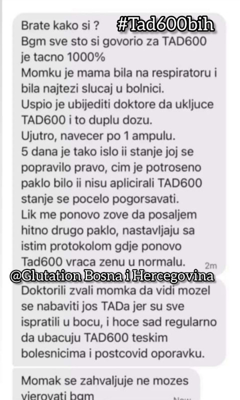 GLUTATION AMPULE, TAD 600, TATIONIL 600, NAJMOĆNIJI ANTIOKSIDANT