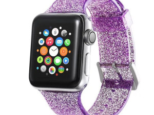Glitter Narukvica Apple Watch 40mm 41mm 42mm (S10) purple