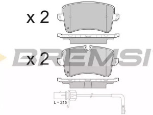 Zadnje disk plocice Alfa Romeo Mito 159 Lancia Delta 3