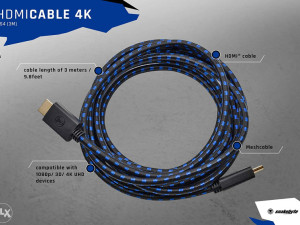 Official HDMI 4K Kabal (PS4 / PS3)  3m - snakebyte