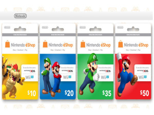 Nintendo eShop kartice 10, 20, 35, 50$, US