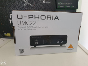 Behringer UMC22 Audiophile 2x2 USB Audio Interface