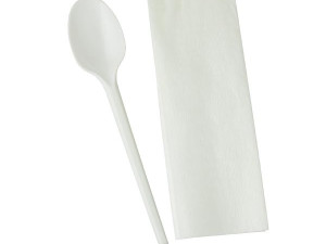 PLASTIČNI ESCAJG SET (kašika,salveta)