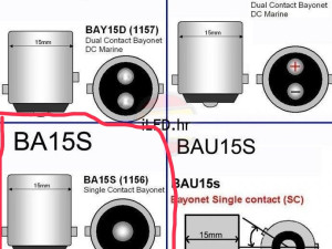 Led zuta sijalica za zmigavac jednopolna 21W , BA15S