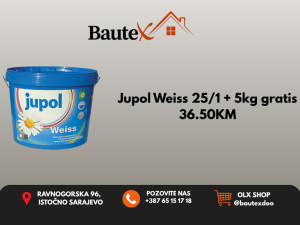 JUPOL WEISS + 5kg gratis + zaštitna folija