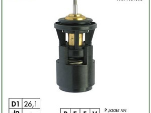 TERMOSTAT 87C VW PASSAT, SKODA SUPERB, A4, A6,