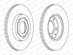 DISK ZADNJI PEUGEOT 308 08-, C4 09- ABS sa ležajem