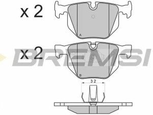 Zadnje disk plocice BMW X5 E70 F15 F85 X6 E71 F16