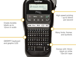 Brother P-Touch ručni printer za naljepnice H110