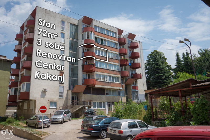 Prodaje se stan u mirnoj ulici u centru Kakanj, 72 m2