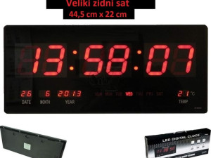 VELIKI LED DIGITALNI ZIDNI SAT 065 495 481