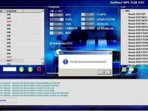 Program  DPF AdBLUE EGR DTC FLAPS  Remove OFF DaVinci 1.0.30