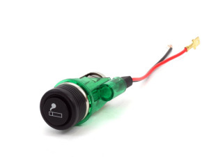 Auto upaljac sa zelenim svjetlom 12V (022257)