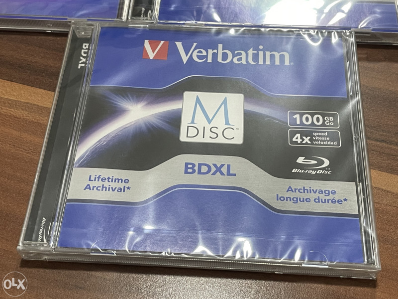 BluRay MDisc Verbatim BDR XL 100GB 3 pack Optički mediji/diskovi