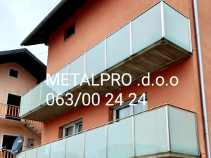 Inox ograde brušeni rosvaj / staklene ograde