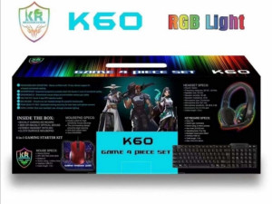 K60 Set Gejmerska Tastatura - Mis - Slusalice 065 786 3