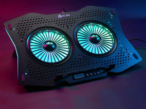 KLIM Halo + Laptop RGB Cooler Hladnjak Stalak