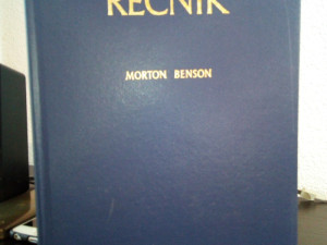 Rečnik BENSON Englesko Srpskohrvatski (1985 g.)