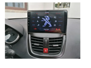 Peugeot 207 Android 9 incha  GPS Multimedija MP4