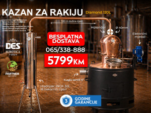 DES kazan kotao za rakiju DIAMOND 120 L Subotica