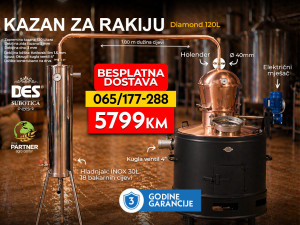 DES kazan kotao za rakiju DIAMOND 120 L Subotica