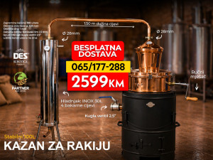 DES kazan za rakiju STABILNI 100 L KV Subotica