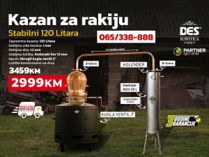 DES kazan za rakiju STABILNI 120 L KV Subotica
