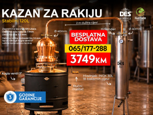 DES kazan za rakiju STABILNI 120 L KV Subotica