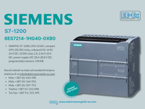 SIEMENS CPU 1214C PLC-KONTROLER 6ES7214-1HG40-0XB0