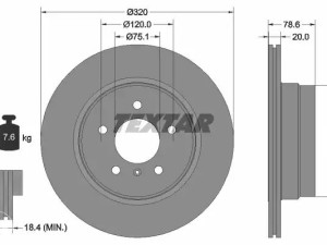 Zadnji disk BMW X5 E70 F15 F85 X6 E71 E72 F16 F86