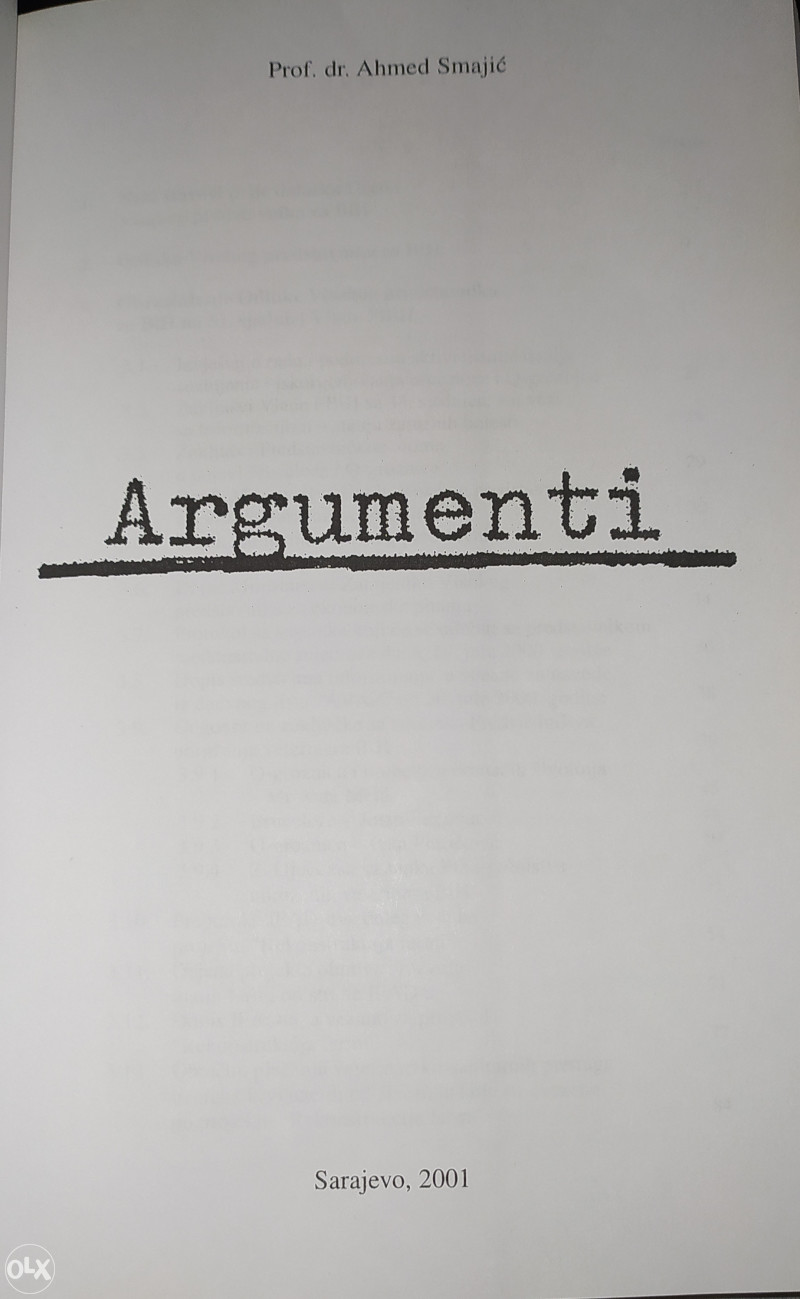 ARGUMENTI - AHMED SMAJIĆ