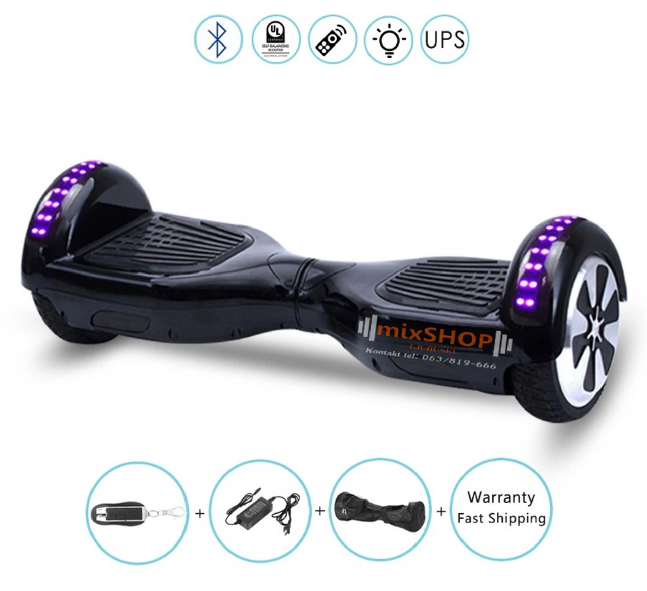 HOVERBOARD 6,5 inči Bluetooth Stojeći Skuter Haverbord