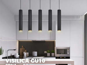 Visilica GU10 crna 9062