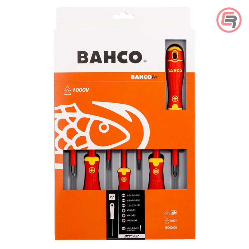 Bahco Garnitura Odvijača VDE 4 plosnata + 3 križna PH