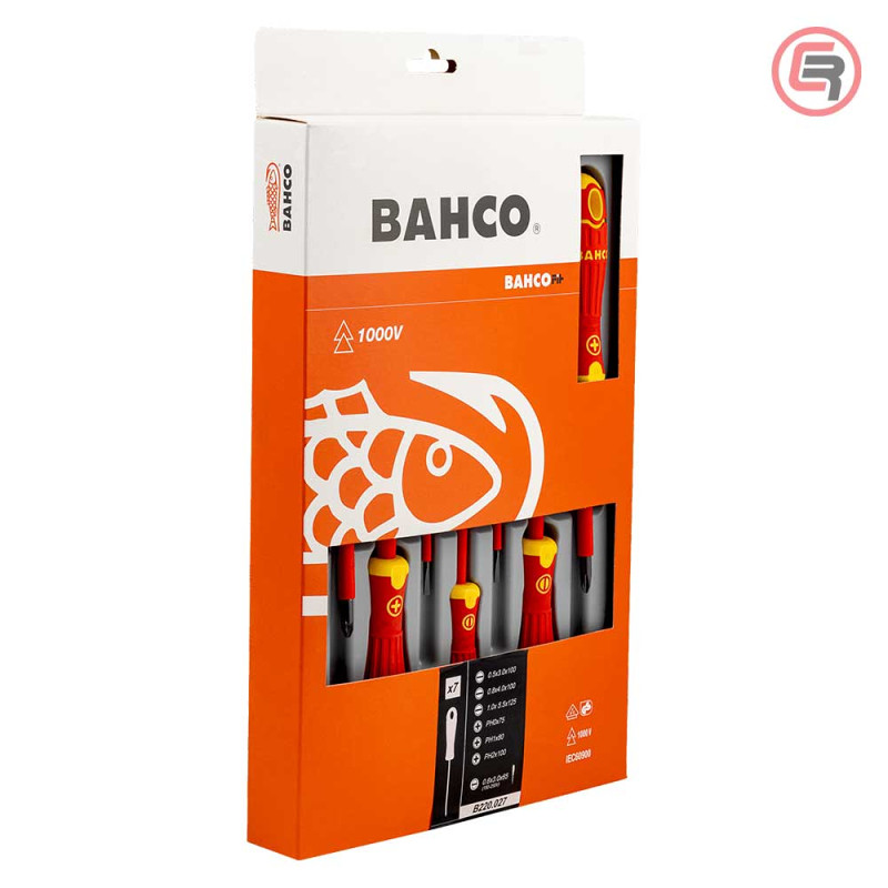 Bahco Garnitura Odvijača VDE 4 plosnata + 3 križna PH