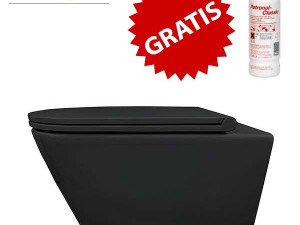 WC solja mat crna wc daska Moon Eckle