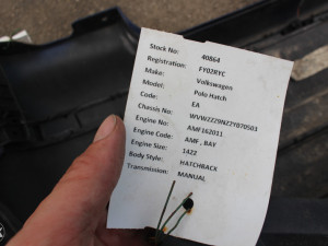 Branik prednji zadnji Volkswagen Polo (fotografija 3)