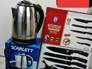 Nozevi Granit set + Inox kuhalo Scarlett