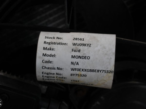 Ford Mondeo hladnjak klime vode interkuler ventilator