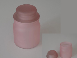 Staklenka mini jar matirana - roza boja (140ml)