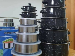 Serpe Emajl set + Inox zdjelice 5/1