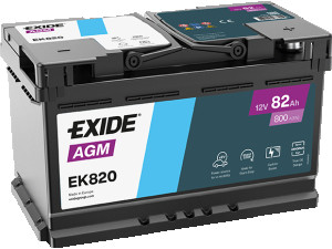 Akumulator Exide AGM 80 AH 80AH 82AH 82 AH 800 A za start stop