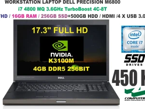 LAPTOP i7 QM /20GB RAM/ NVIDIA 4GB DDR5/17.3" FHD/SSD+HDD